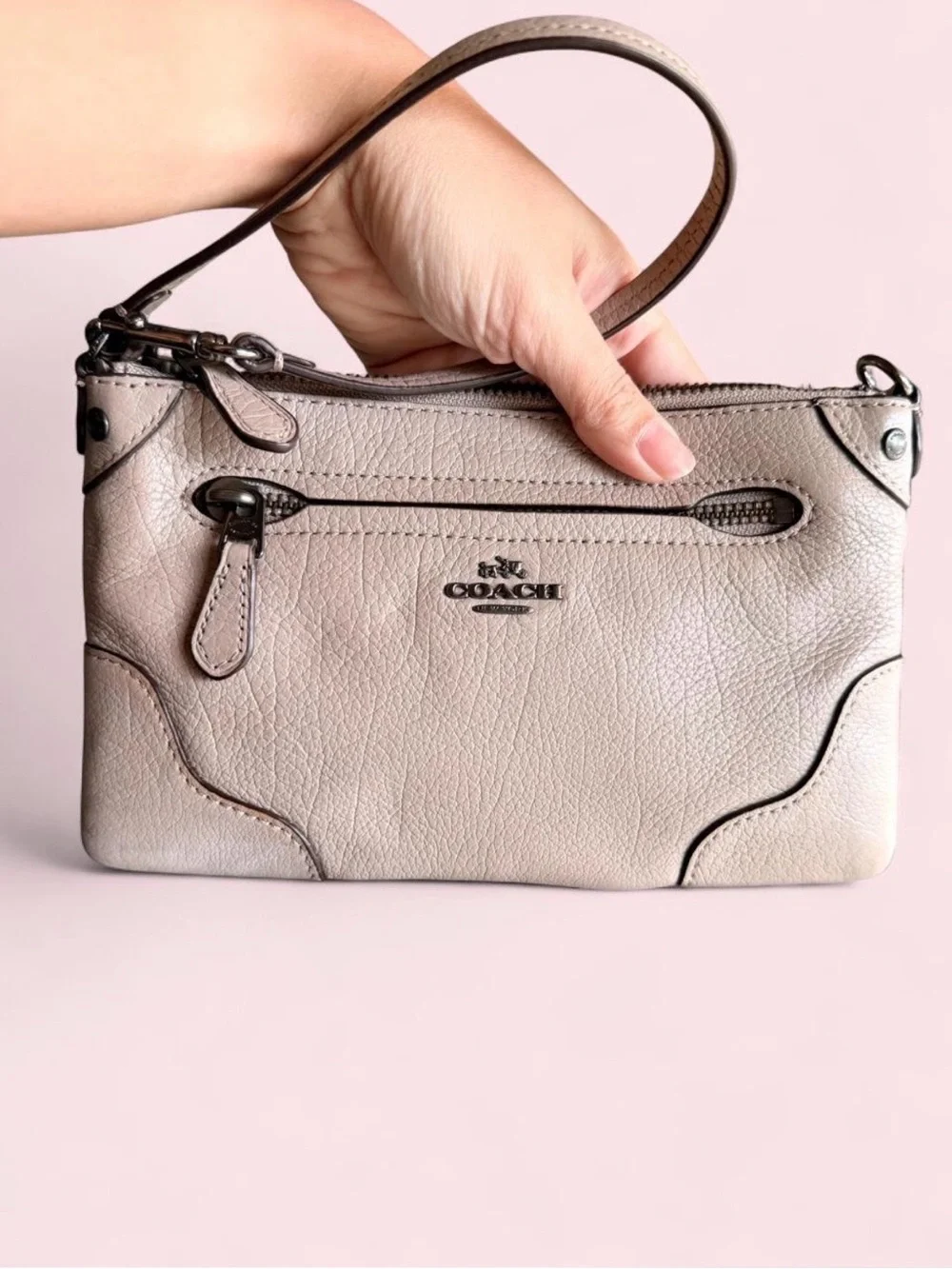Coach Mickie wristlet/mini purse